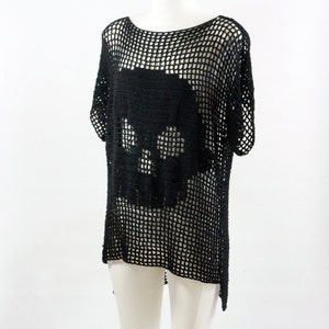 Skull Crochet Shirt Pattern PDF Headspace image 2