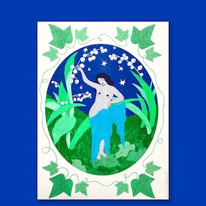 The Lily of the Valley Fairy A4 risoprint