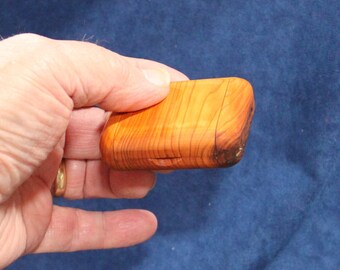 Pocket Box, Wooden, Hand-made, Ring Box, also for Guitar Picks, Coins, etc. , Cedar Wood, OOAK  (Item #177)