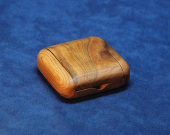 Pocket Box, Wooden, Hand-made, for Guitar Picks, Coins, etc. , Canary Wood, OOAK  (Item #190)