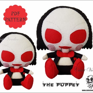PDF PATTERN. The Puppet Horror Felt Sewing Pattern