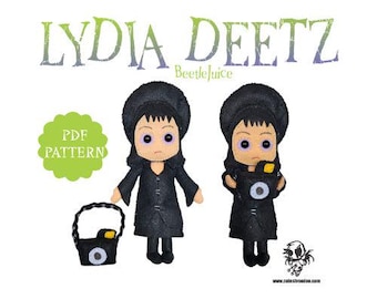 PDF SCHNITTMUSTER Lydia Deetz Betelguese Nähen Filz Spielzeug Muster