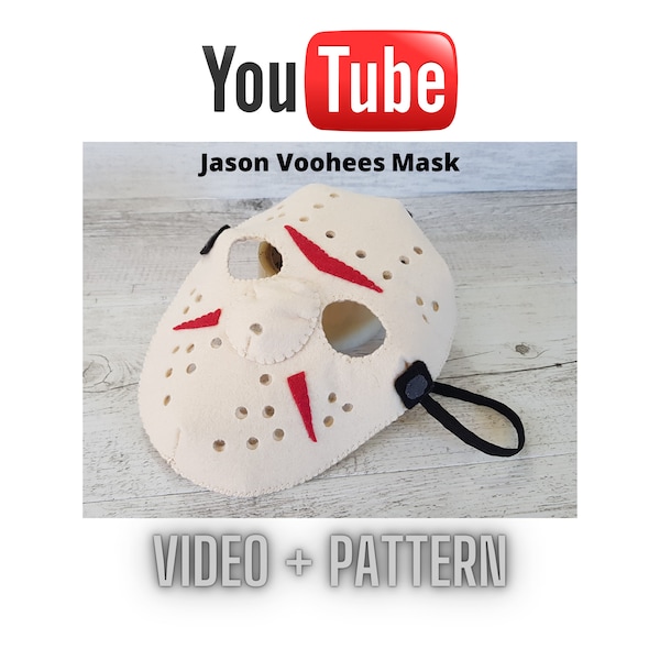 PDF PATTERN: Jason Voohees Friday the 13th Mask Felt Pattern