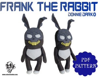 PDF MUSTER. Frank der Hase (Donnie Darko) Schnittmuster aus Filz