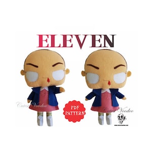 PDF PATTERN. Eleven Doll Sewing Felt PDF Pattern