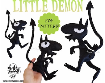 PDF MUSTER. Kleiner Dämon Filz Schnittmuster