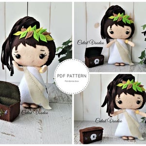 PDF PATTERN. Pandoras Box Greek Mythology Plush PDF Felt Pattern