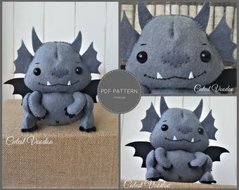 PDF PATTERN. Gargoyle PDF Felt Pattern