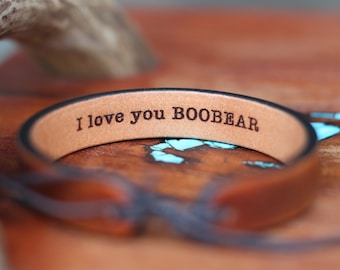 Leather engraved bracelet -Personalized Custom leather bracelet -His and Hers Personalized jewelry -Engraved leather bracelets -couples gift