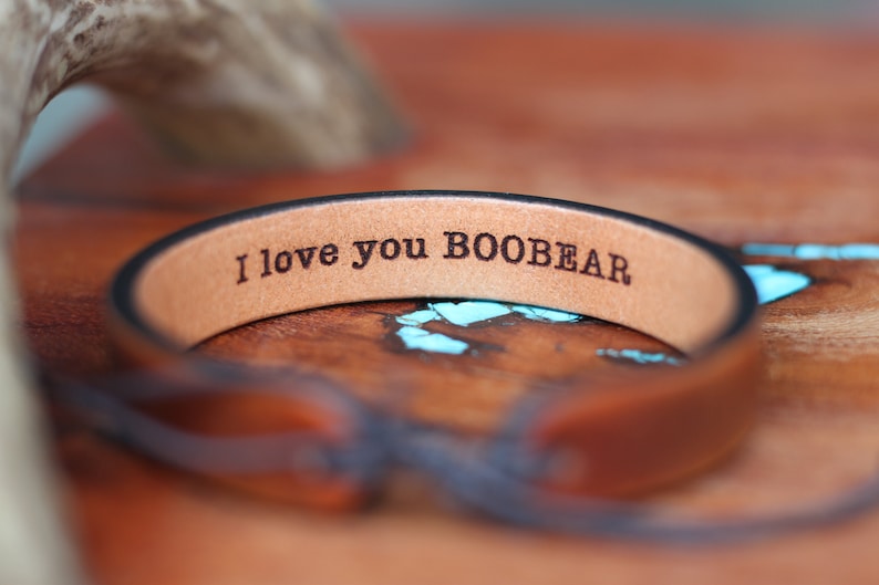 Leather engraved bracelet -Personalized Custom leather bracelet -His and Hers Personalized jewelry -Engraved leather bracelets -couples gift 