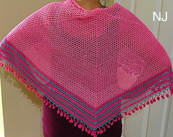 Trianglе crochet shawl, Lace crochet shawl, Crochet shawl, Handmade shawl, Trianglе shawl, crochet stole, crochet wrap shawl pattern