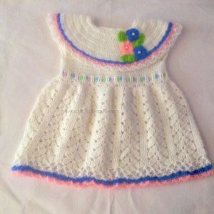 Little Girl Ruffle Affair Dress , Baby girl Crochet dress , crochet for baby 12 months , Pdf pattern crochet BABY frock , cute baby dress