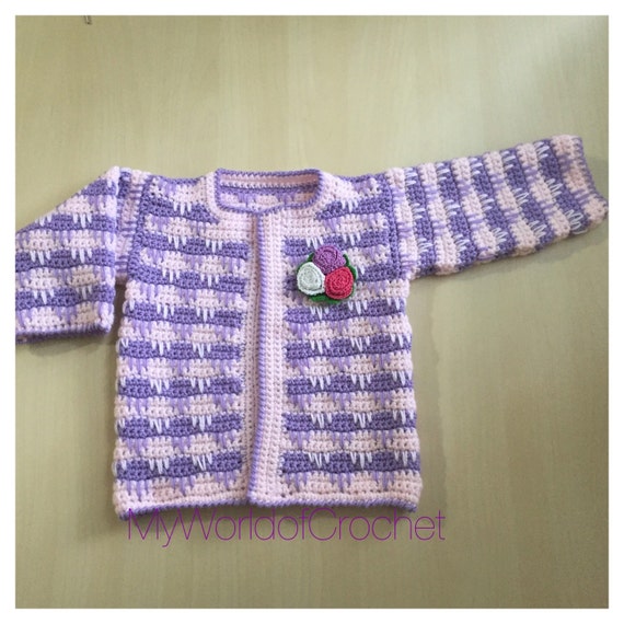 Crochet pattern for baby Jacket bolero top , cozy winter jacket for baby girl pattern, Crochet Pattern in 3 sizes