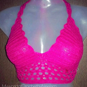 Crochet Bikini , Swim wear, Summer crochet ,crochet crop top , beach wear ,festival crochet top Pattern
