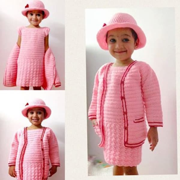 Baby Crochet Patterns, Crochet Cardigan Pattern, Crochet, Crochet hat, baby cardigan, Baby dress set, Baby Christmas dress, baby gift