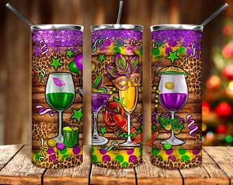 Mardi Gras Wine Tumbler/Mardi Gras Wine/Let’s drink/ Mardi Gras Tumbler/ Mardi Gras/ Mardi Gras/ Gift for her/Gift for him/Gift for Mom