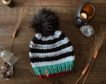 Gorro de Gusano de Arena // Stitch Witchery Co., Gorro de punto unisex para mujer y hombre, ideal para otoño, temporada, inspirado en Beetlejuice, perfecto para Halloween