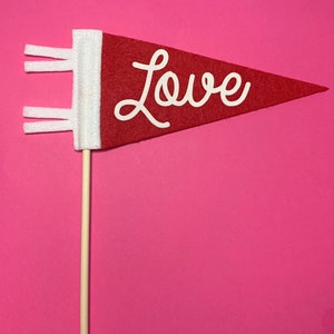 Mini Love Flag, Valentine Pennant, Valentine Decor