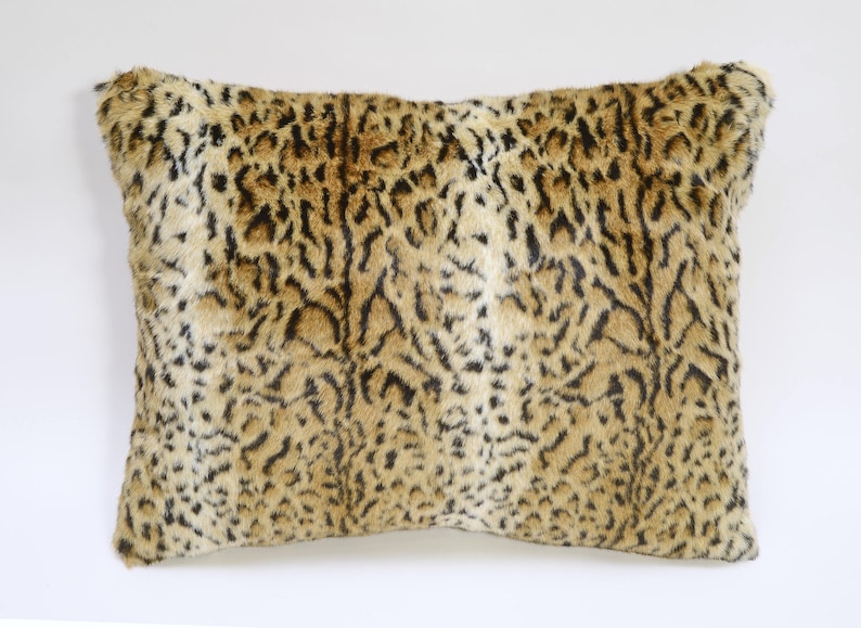 Leopard Faux Fur Pillow Sham 24 X 30 Case Only By Etsy