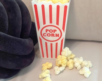 Crochet Popcorn - pretend play food