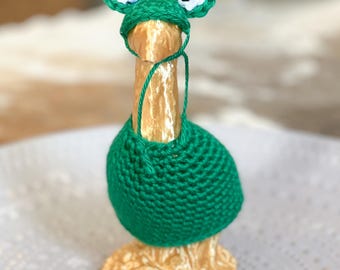 MOTIF pour bureau de 7 pouces tenue Goose Frog Outfit en téléchargement numérique, motif au crochet uniquement