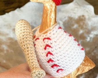 MOTIF pour bureau de 7 pouces uniforme de baseball tenue de sport en téléchargement numérique, motif au crochet uniquement