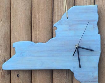 New York Zustand Uhr - Conclocktions Holz