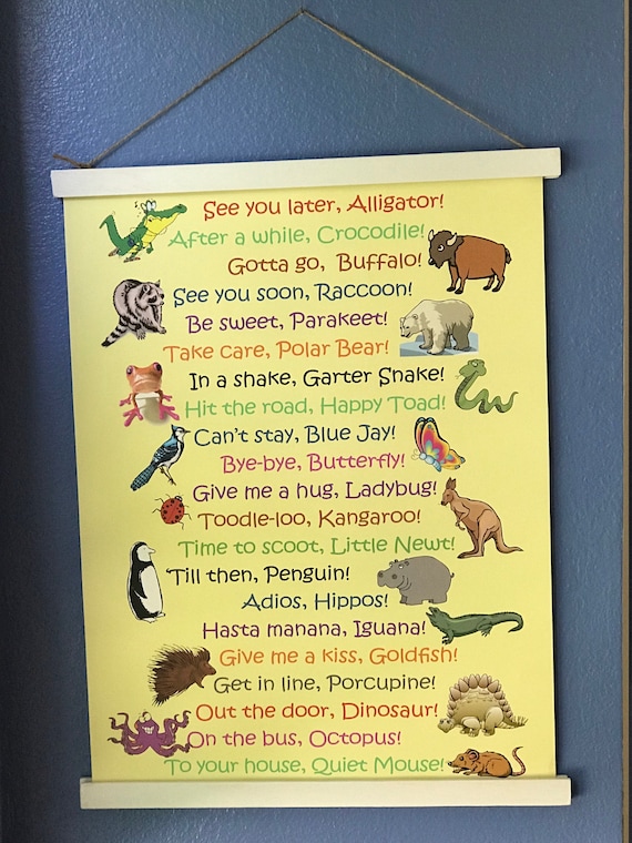 See Ya Later Alligator Poster For Child S Room Or Home Etsy See Ya Later Alligator Poster For Child S Room Or Home Etsy