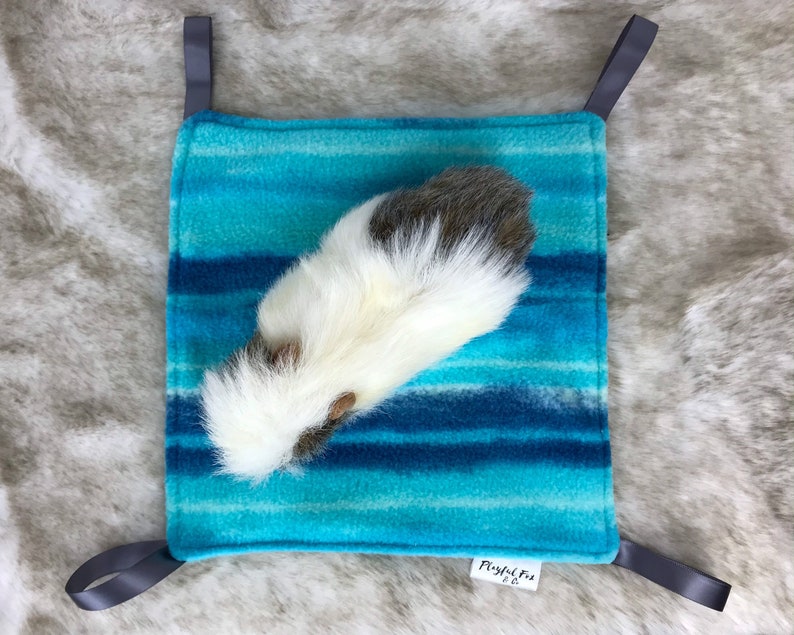 Aqua Flat Hammock Rat Bedding Small Pet Bed Ferret Cage Etsy