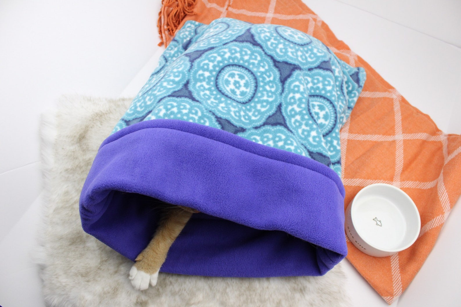 Princess Theme Cat Sleeping Bag Castle Cat Bed Etsy