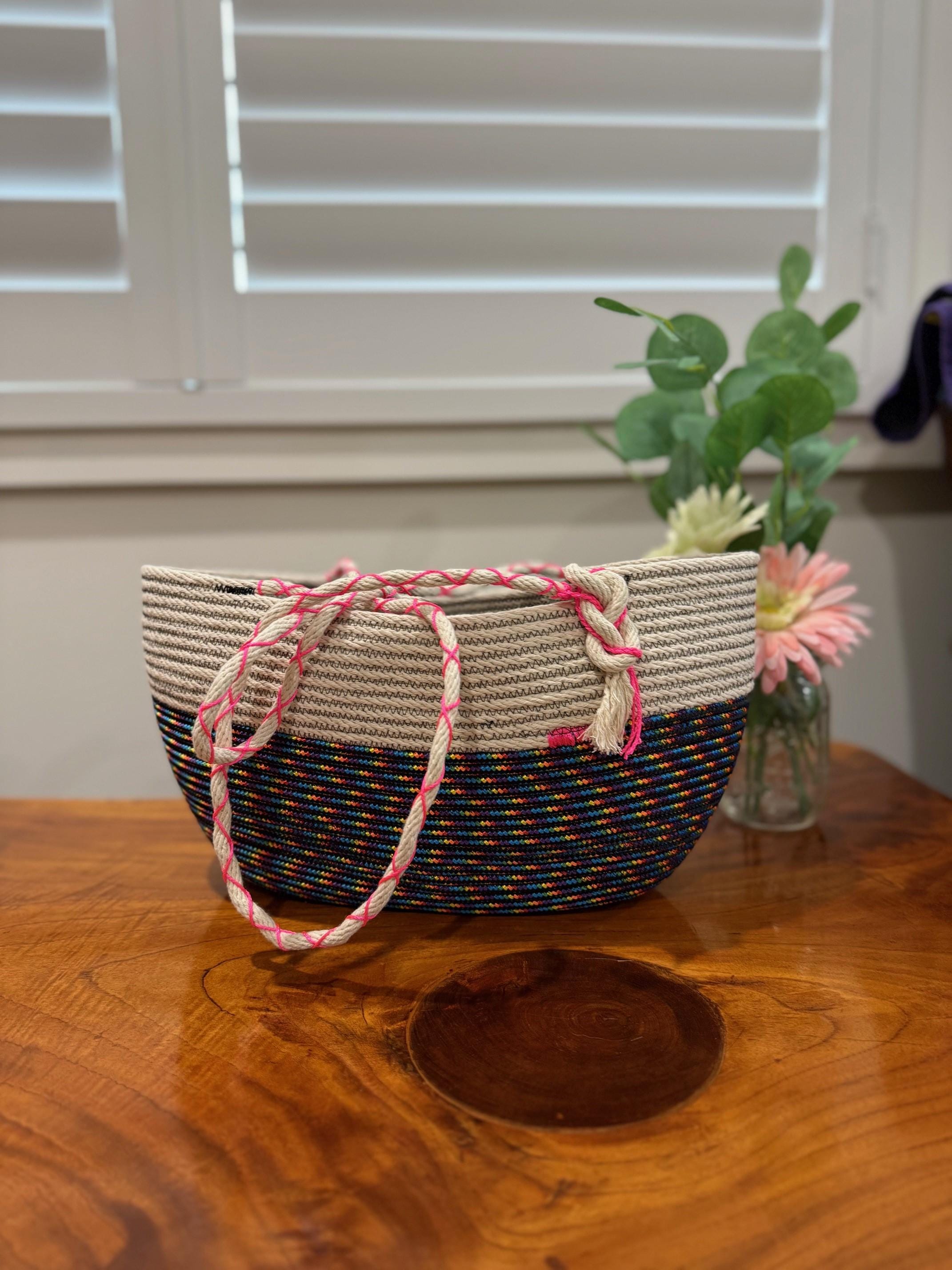 Large Rope Bag - Etsy