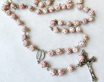 Flower Memorial Bead Link Rosary: Petals from Wedding, Funeral, Baptism, Shower, Anniversary, Birth, Special Occasion