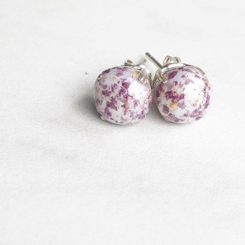 Flower Memorial Bead Earrings:petals From Wedding Funeral - Etsy