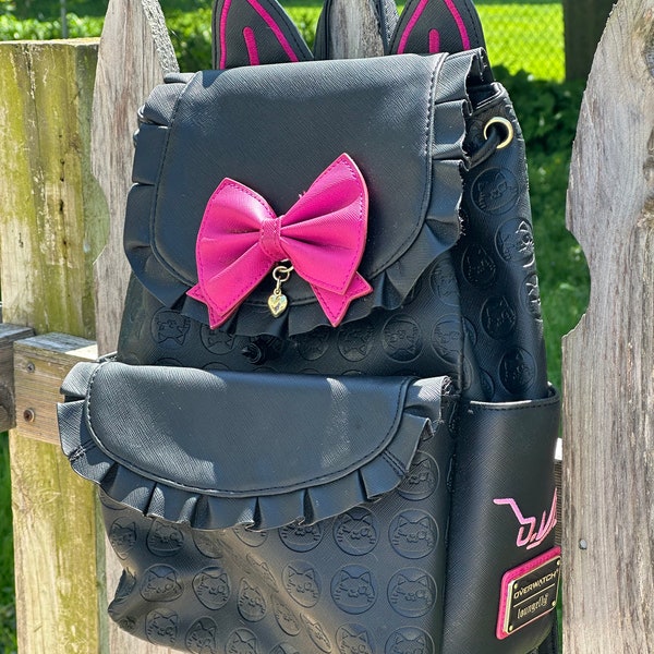 Loungefly Overwatch D. Va Backpack Black Cat Very Rare BNWOT