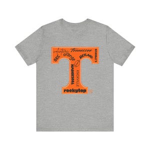 University of Tennessee Tee, Vols Tshirt, Sports Fan Apparel, College Spirit Wear