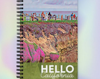 La Jolla California notebook | California spiral notebook | Love La Jolla | California Dreamin’ | Sunshine dreams | Beautiful California