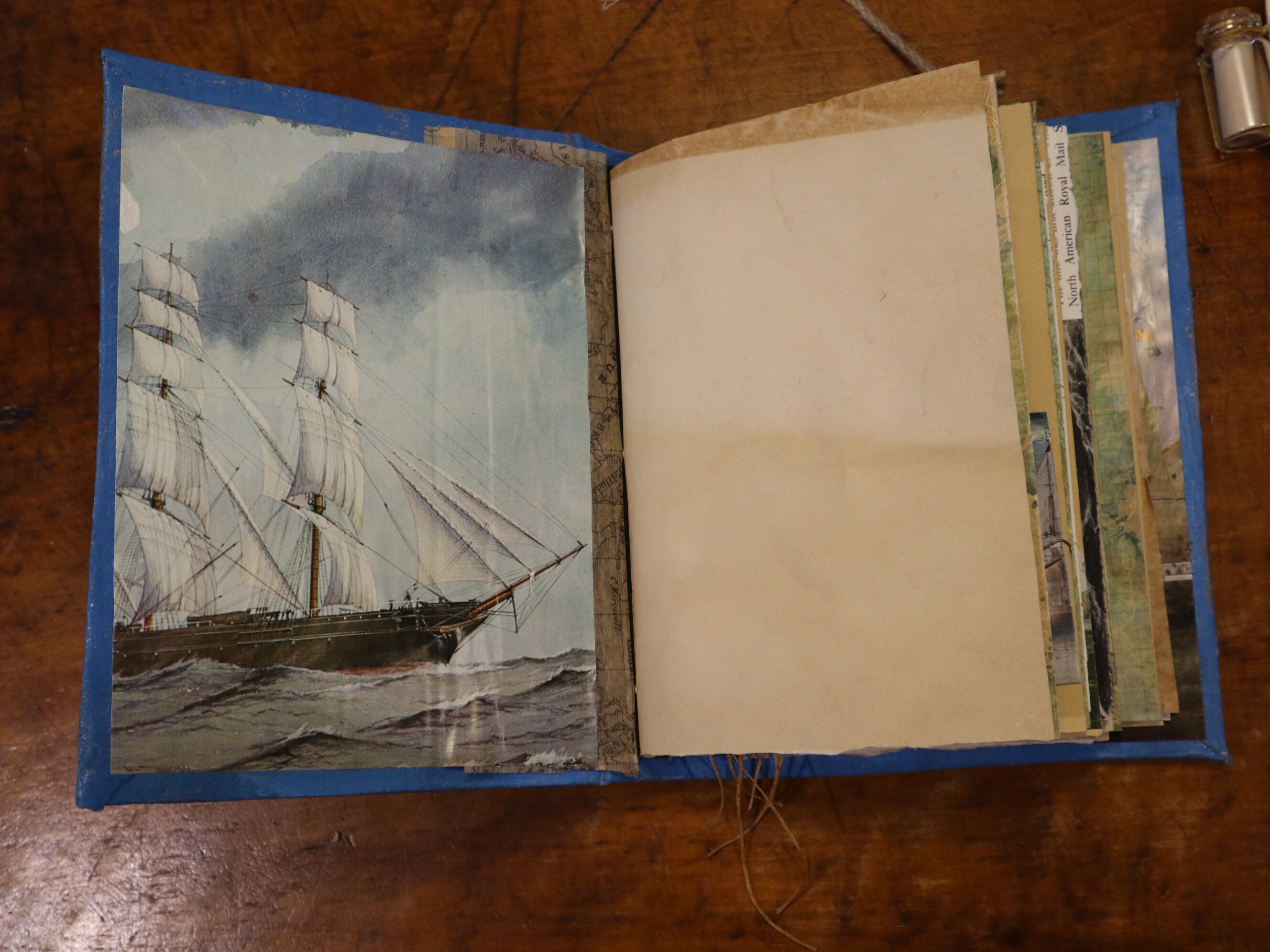 Blue Nautical Boat Journal Junk Journal Photo Album Airbnb Etsy UK