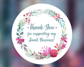 Automatic download - Thank you for supporting my small business - Sticker - Sticker File