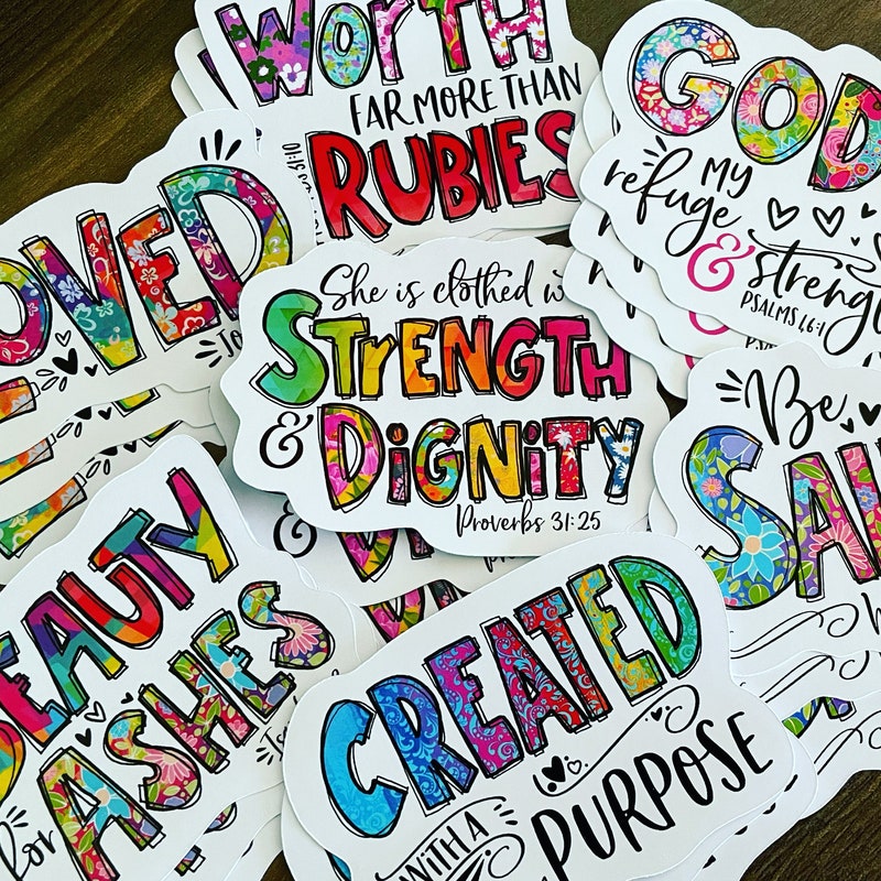 Christian Beauty Stickers Etsy