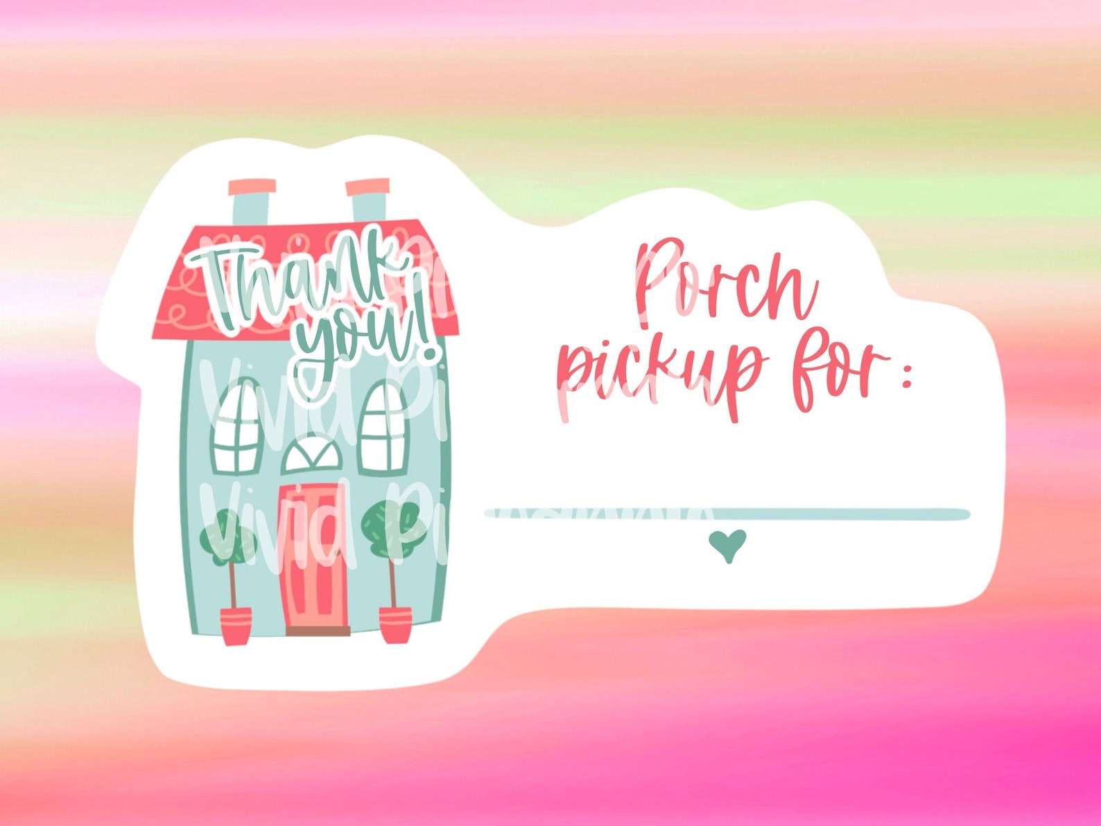 PNG Sticker Download Porch Pickup for Sticker House Etsy