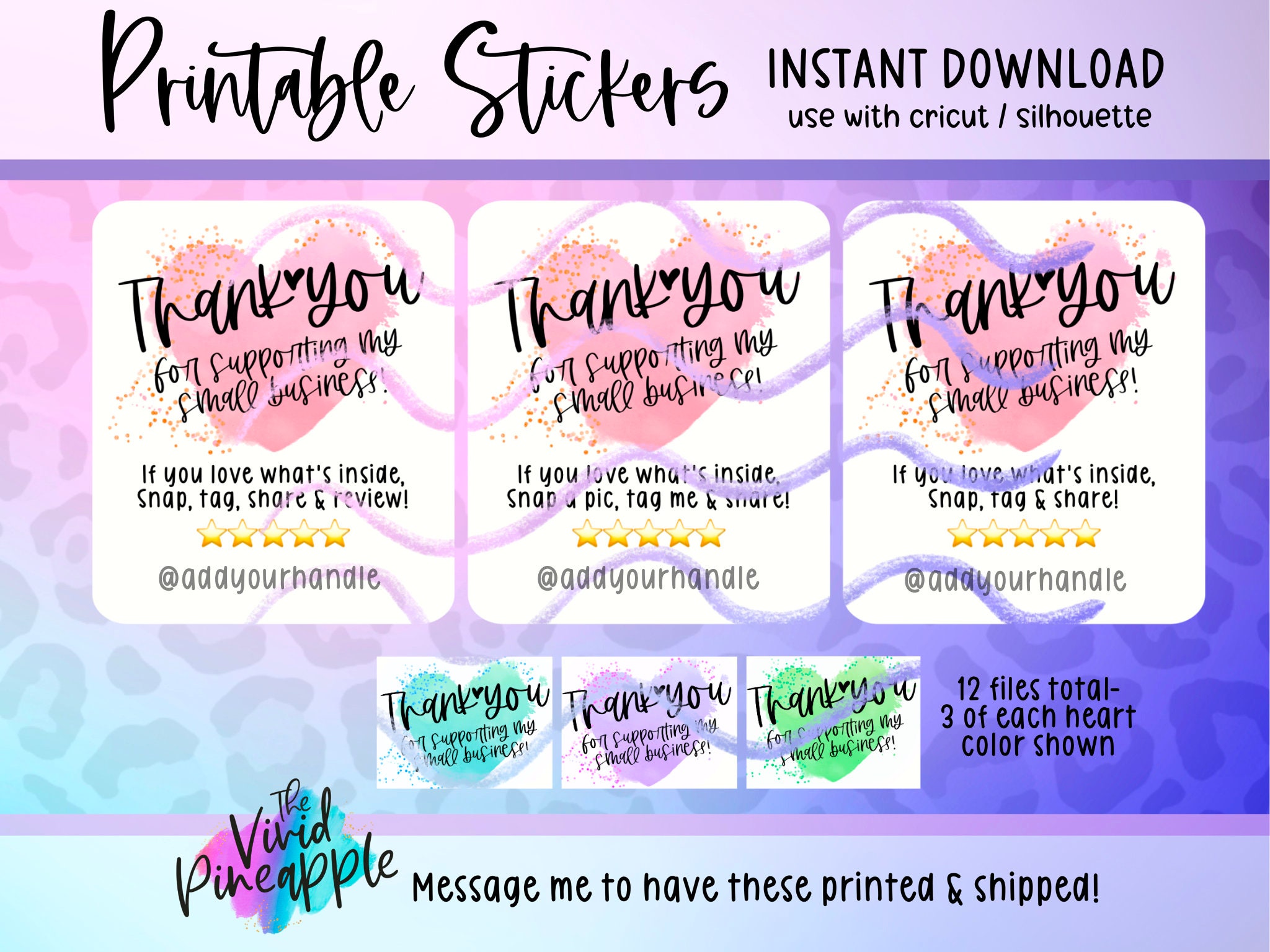 PNG Sticker Download - Thank You for Supporting My Small Business Love ...