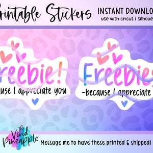 Freebie Stickers, Free Sample Sticker, Small Business Packaging Supplies,  Business Packaging, Business Stationery, Round, Freebie Ideas 