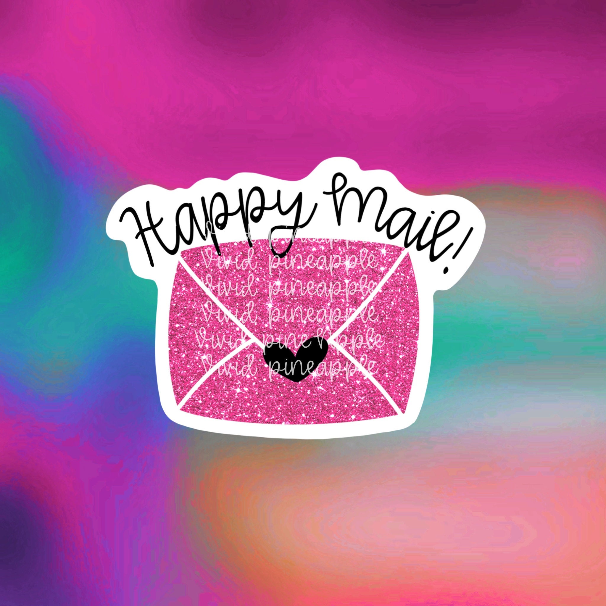 At interagere kobber buffet Automatic Download Happy Mail Pink Glitter Mail Envelope - Etsy