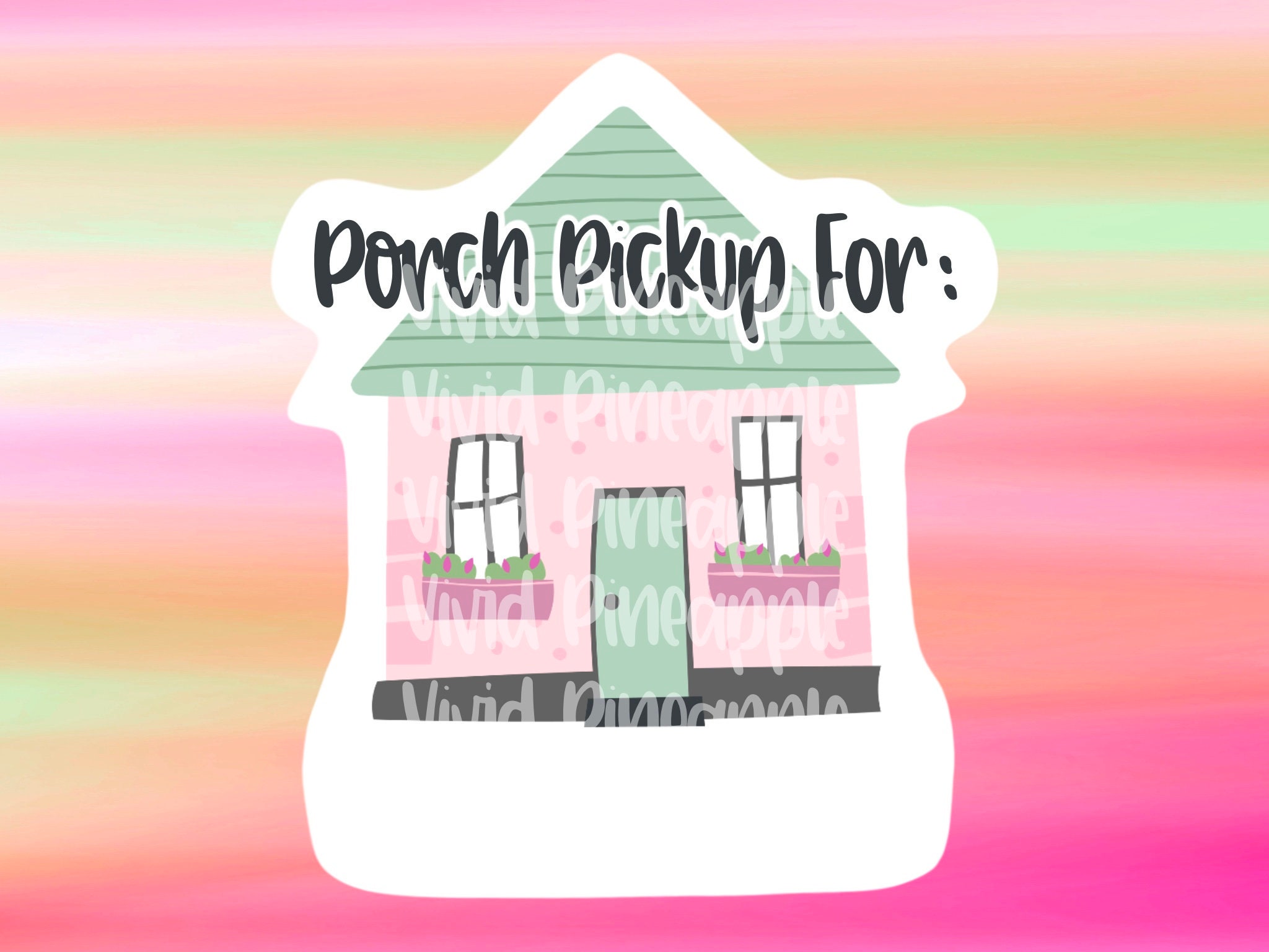 PNG Sticker Download Porch Pickup for Sticker House Etsy