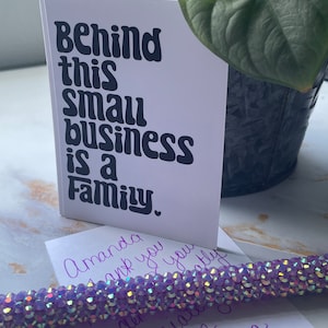 30 THANK YOU Cards - Personalize with Handwritten Message - Single Side Print - Small Business Cards