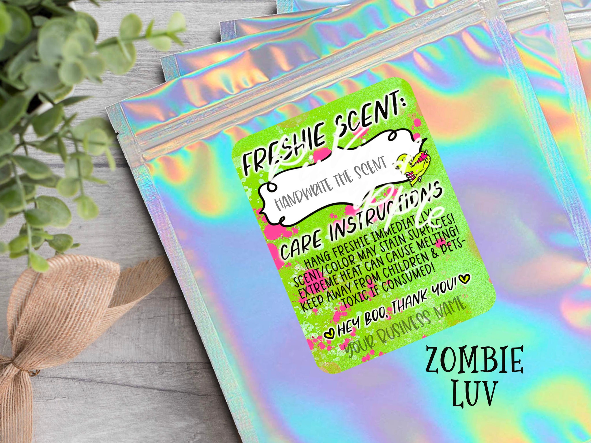 Fall Halloween Freshie Care Stickers Small Business Stickers Etsy