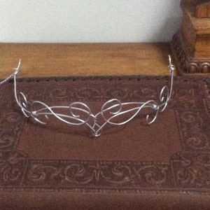 Silver Elven Circlet, Renaissance Circlet, Costume accessory, headpiece, princess, fairy, fae crown, elfin, elfen image 1