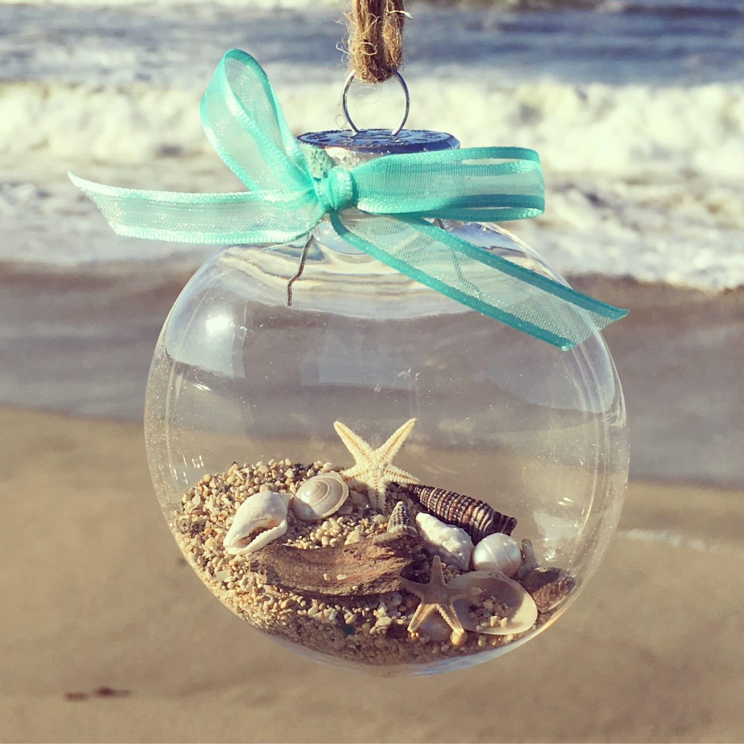 Beach Ornament Christmas Ornament Ocean Shell Ornament glass | Etsy Beach Ornament Christmas Ornament Ocean Shell Ornament glass | Etsy
