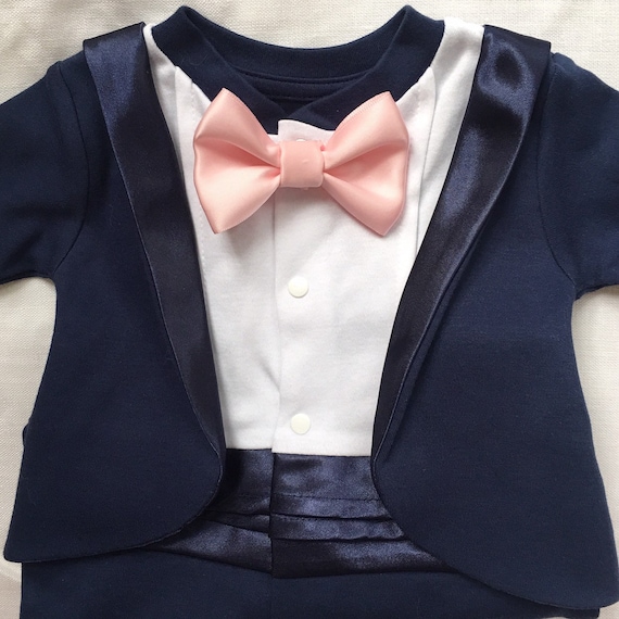 navy baby tuxedo