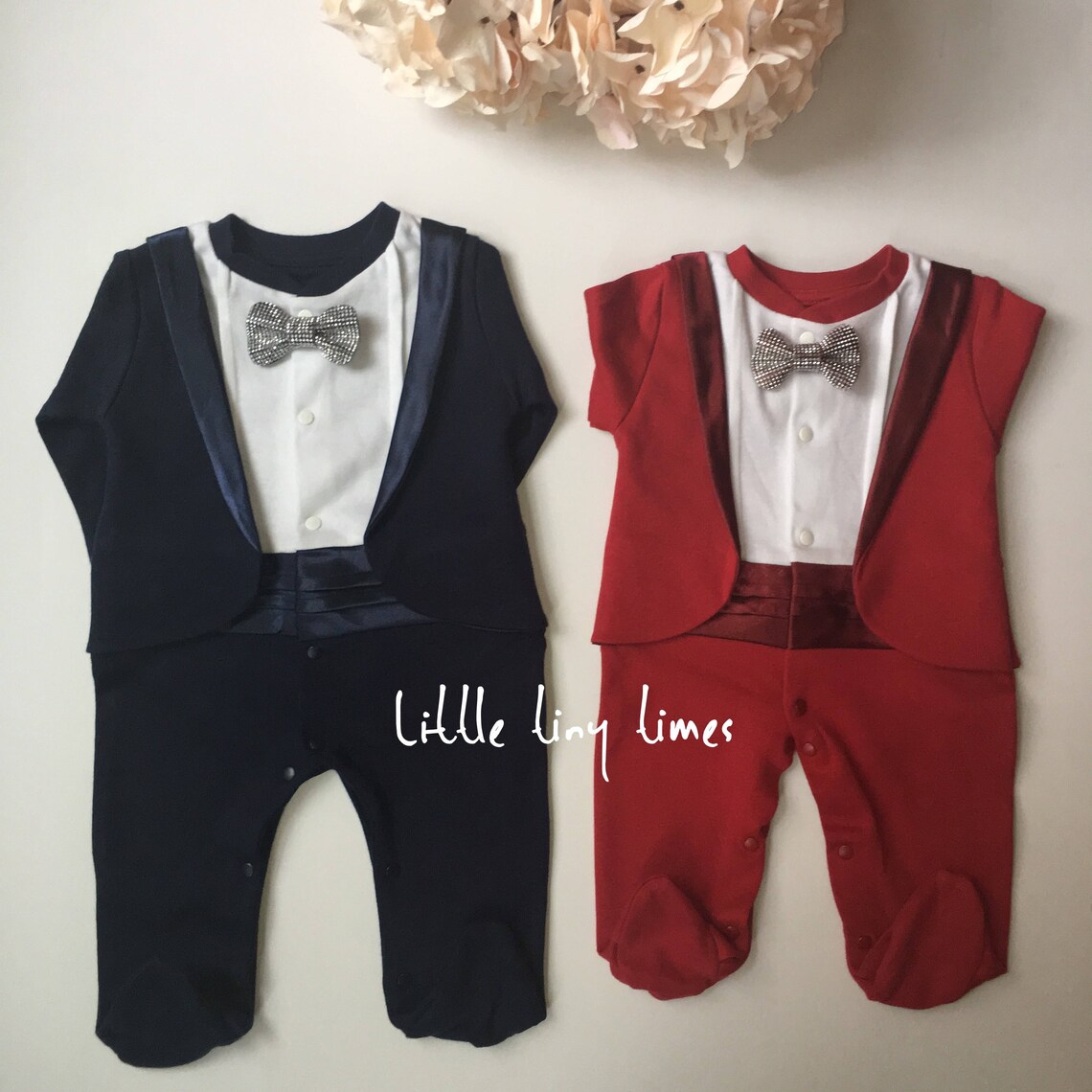 Navy Tuxedo for Baby Boybaby Tuxedobaby Boy Wedding Etsy